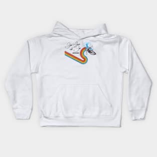 Retro 70s/80s Style Rainbow Surfing Wave Nicaragua Kids Hoodie